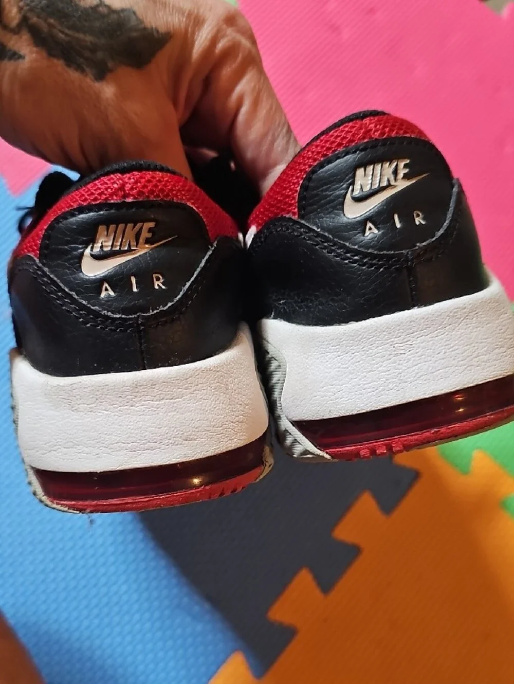 Nike Kids Red, Black & White Air Max Sneakers